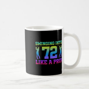 Golfplatz 72 Jahre alt Golfspieler Geburtstag Kaffeetasse