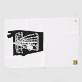 Golfplatz Alabama - Handtuch für Ihre Discotasche. (Horizontal)