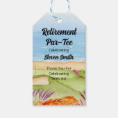 Golfplatz am Meer im Ruhestand Geschenkanhänger (Vorderseite)