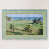 Golfplatz am Strand Palm Tree Puzzle (Horizontal)