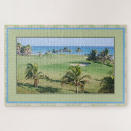 Golfplatz am Strand Palm Tree Puzzle