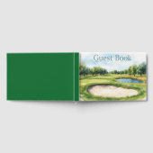Golfplatz Aquarell Gästebuch (Voll)