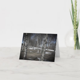 Golfplatz Birch Trees Note Card Dankeskarte