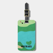 Golfplatz Bird's Eye View - Individuelle Name Gepäckanhänger (Vorderseite vertikal)