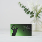 Golfplatz Business Card Visitenkarte (Stehend Vorderseite)