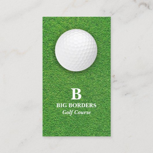 Golfplatz Business Card Visitenkarte (Vorderseite)