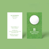 Golfplatz Business Card Visitenkarte