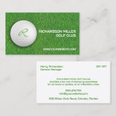 Golfplatz Business Card Visitenkarte (Vorne/Hinten)