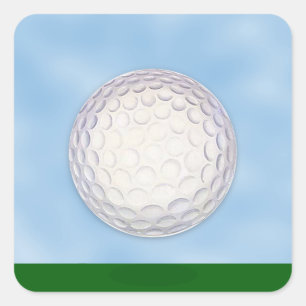 Golfplatz Chip Shot Sports Quadratischer Aufkleber
