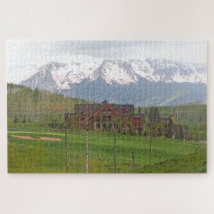Golfplatz Colorado und Berge, Telluride Puzzle
