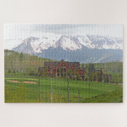 Golfplatz Colorado und Berge, Telluride Puzzle (Horizontal)