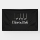 Golfplatz| Das Leben ist voller wichtiger Entschei Banner (Horizontal)