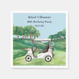 GOLFPLATZ DER 80. (JEDES JAHR) SERVIETTE