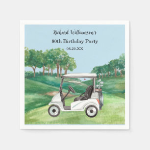 GOLFPLATZ DER 80. (JEDES JAHR) SERVIETTE