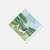 GOLFPLATZ DER 80. (JEDES JAHR) SERVIETTE (Ecke)