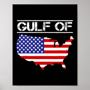 Golfplatz der USA Trump America Map Poster