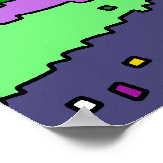 Golfplatz Disc Sommersonne Poster (Ecke)