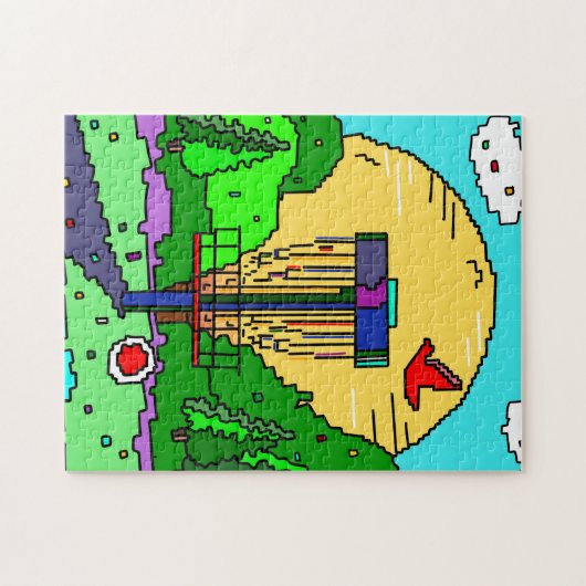 Golfplatz Disc Sommersonne Puzzle (Horizontal)