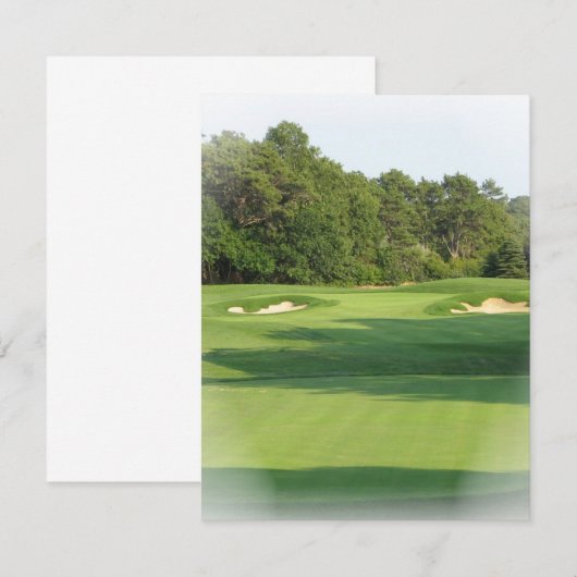 Golfplatz-Einladung Einladung (Vorne/Hinten)
