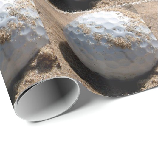 Golfplatz-Entwürfe Geschenkpapier (Rolleneckpunkt)