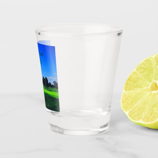 Golfplatz fassen und reißen schnapsglas (Rechts)