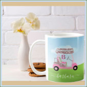 Golfplatz Fun Glitzy Golf Cart Persönlich gestalte Kaffeetasse