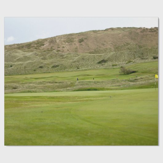 Golfplatz Geschenkpapier (Flach)