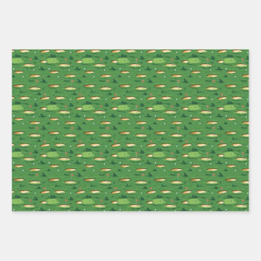 Golfplatz Geschenkpapier Set (Vorderseite 2)
