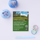 Golfplatz, GoIf Lesson Werbung Flyer (Einzeln)