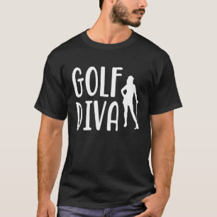 Golfplatz Golfer Diva Golfplatz Sport zur Ehefrau T-Shirt
