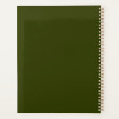 Golfplatz Golfer Fotografie Personalisiert Planer (Rückseite)