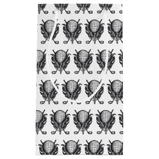 Golfplatz Golfer Geschenkklubs T-Shirt Ball Pen-an Kleine Geschenktüte (Vorderseite)