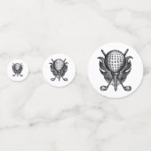 Golfplatz Golfer Geschenkklubs T-Shirt Ball Pen-an Konfetti (Vorderseiten)