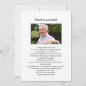 Golfplatz Golfspielen Feier des Lebens Foto Einladung (Rückseite)