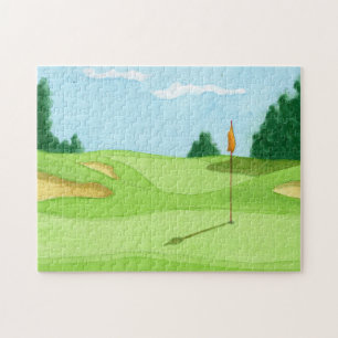 Golfplatz Green Illustration Puzzle