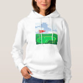Golfplatz Green Womens Hoodie (Vorderseite)