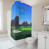 Golfplatz Grip it und Rip it Duschvorhang (Beispiel)