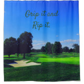 Golfplatz Grip it und Rip it Duschvorhang (Vorderseite)