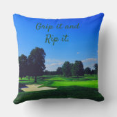 Golfplatz Grip it und Rip it Kissen (Rückseite)