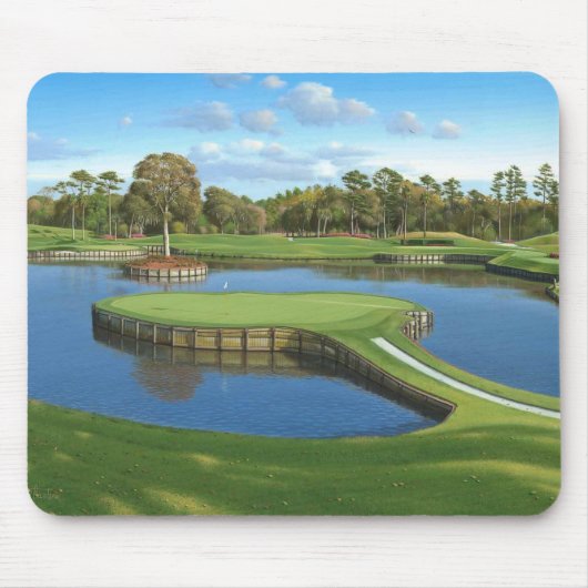 Golfplatz grün Hintergrund-Maus-Pad Mousepad (Vorne)