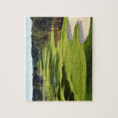 Golfplatz grün Hintergrund Puzzle (Vertikal)