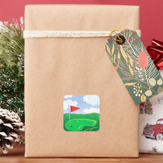 Golfplatz Grüne Aufkleber