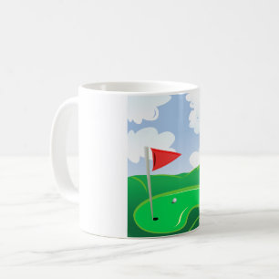 Golfplatz Grüne Tasse