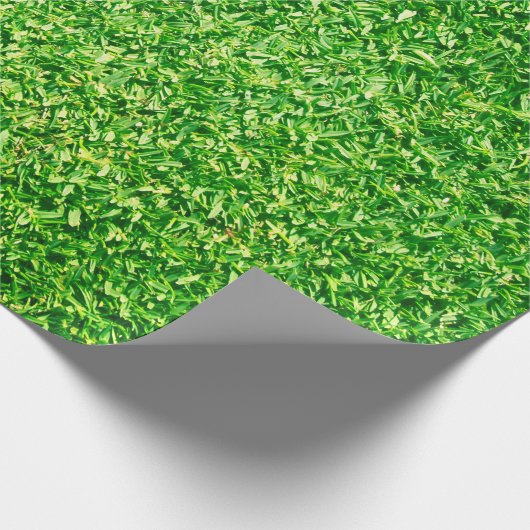 Golfplatz Grüner Rasen Geschenkpapier (Ecke)