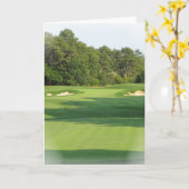Golfplatz-Gruß-Karte Karte (Gelbe Blume)