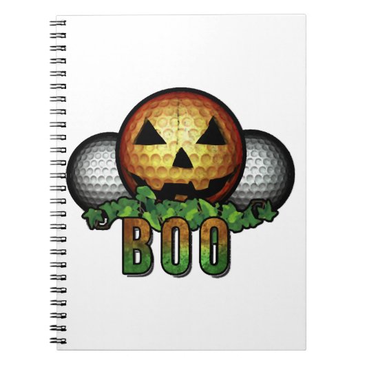 Golfplatz Halloween Golfer Ruhestand Geschenk Notizblock (Vorderseite)