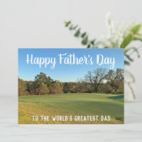 Golfplatz Happy Vatertag Personalisiert Golfer