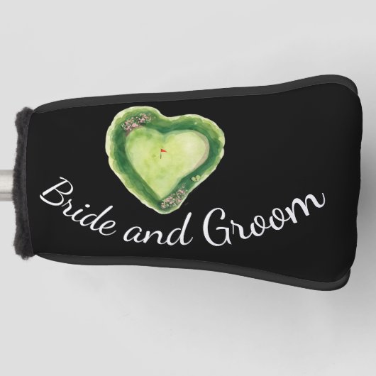 Golfplatz Herzform Golf Headcover (Vorderseite)