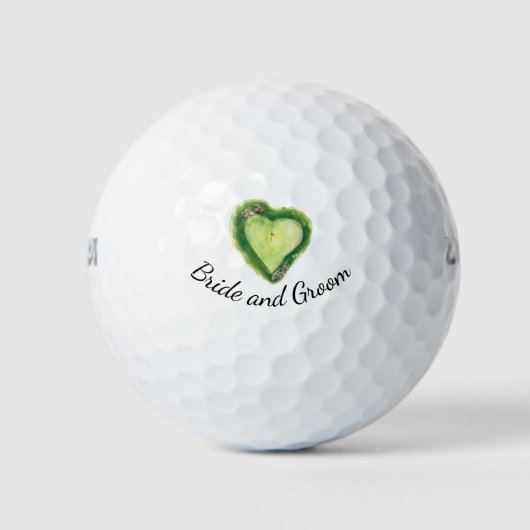 Golfplatz Herzform  Golfball (Vorderseite)