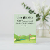 Golfplatz Hintergrund für Golfturniere Postkarte (Stehend Vorderseite)